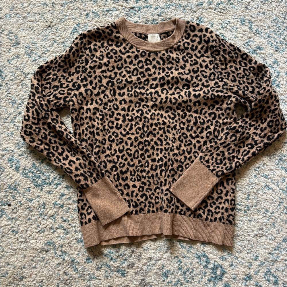 Cheetah Print Sweater